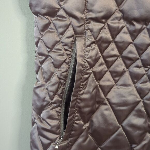 Lands End Quilted Goose Down Vest - Women Med - Picture 8 of 8